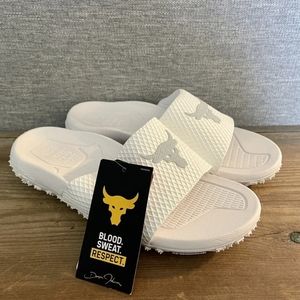 Under Armour Project Rock Slides Sandals Jordan Nike Adidas Gymshark Size 12